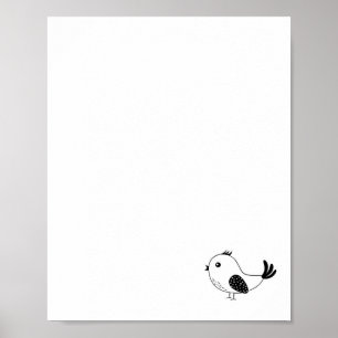 Individueller Kleiner Vogel Poster