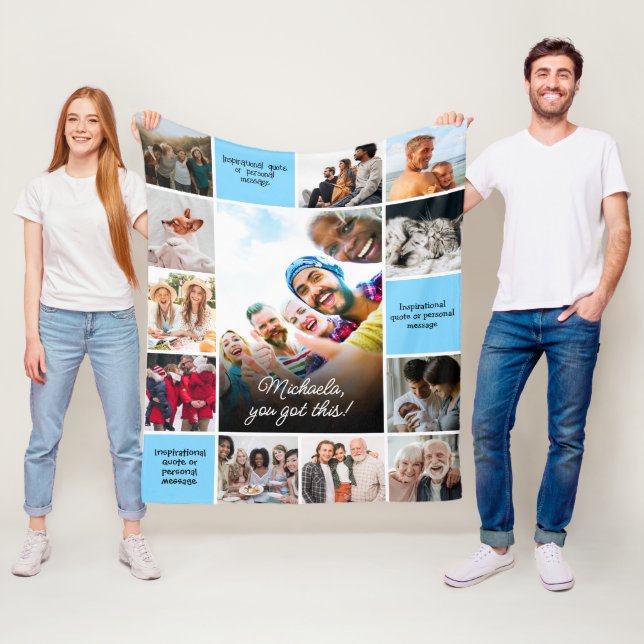 Individueller Komfort mit Inspiration und 12-Foto Fleecedecke (Beispiel)