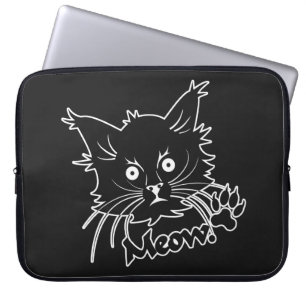 Individueller Laptop-Hülle der Black Cat Laptopschutzhülle