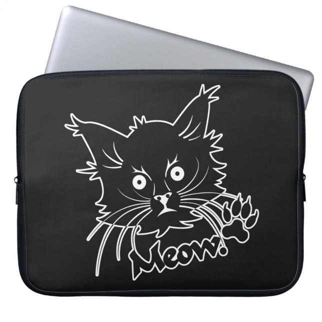 Individueller Laptop-Hülle der Black Cat Laptopschutzhülle (Vorderseite)