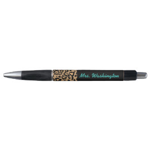 individueller Leopard-Lehrer-Schulstift-Geschenk Kugelschreiber