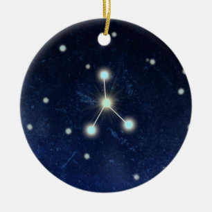 Individueller Name der Krebs-Konstellations-  Keramik Ornament