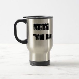 Individueller Name Doktor-Travel Mug Reisebecher
