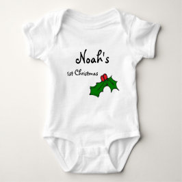 Individueller Name mein erstes/1. Weihnachten Baby Strampler