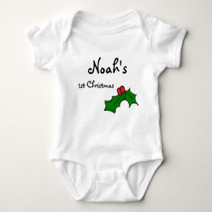 Individueller Name mein erstes/1. Weihnachten Baby Strampler