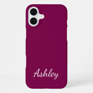 Individueller Name Stylisch Modern Elegant Minimal iPhone 16 Plus Hülle