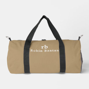 Individueller Name Stylisch Moderne Minimale Reise Duffle Bag