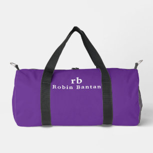 Individueller Name Stylisch Moderne Minimale Reise Duffle Bag