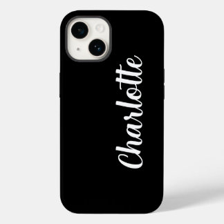 Individueller Name Stylisch Modernes Minimal Schwa iPhone 14 Hülle