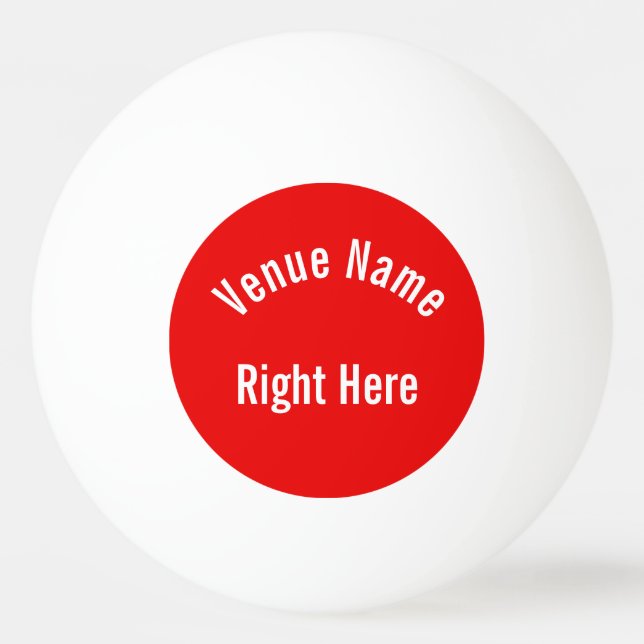 Individueller Name Tischtennisball (Vorderseite)