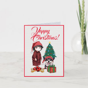 Individueller Niedlicher Corgi Hund mit kleiner Gi Karte