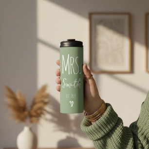 Individueller Paartumbler als Geschenk zum Jahrest Thermosbecher