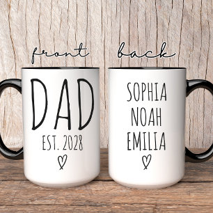 Individueller Papa-Becher zum Vatertag, Geburtstag Tasse