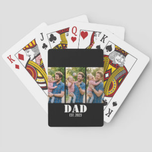 Individueller Papa - Foto des Gründungsjahres  3-B Spielkarten