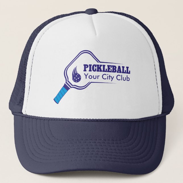 Individueller Pickleball Club Truckerkappe (Vorderseite)