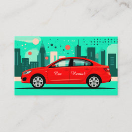 Individueller QR-Code für Autovermietung beruflich Visitenkarte