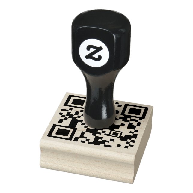 Individueller Qr-Code für Unternehmen personalisie Gummistempel (Stempel)