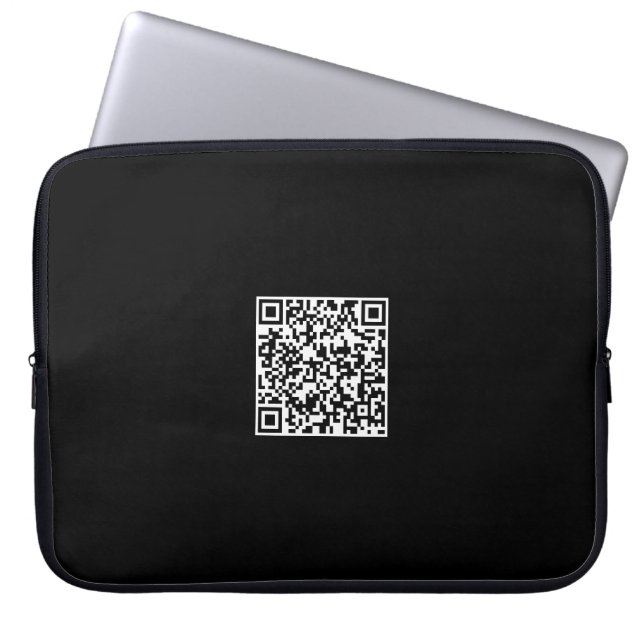Individueller QR-Code Notebook-Sieb für die Werbea Laptopschutzhülle (Vorderseite)