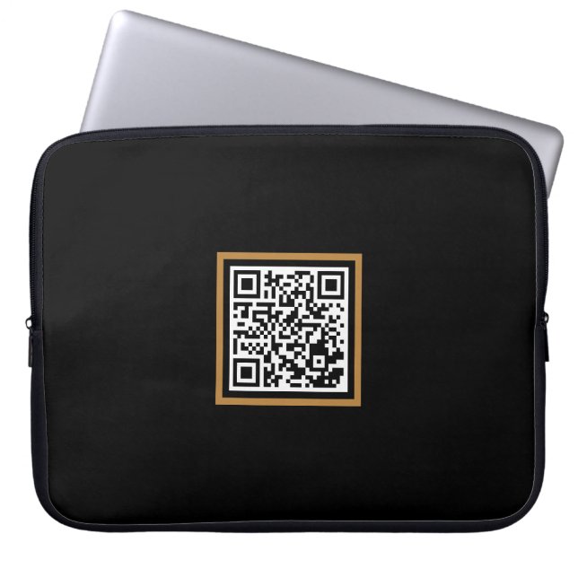 Individueller QR-Code Notebook-Sieb für die Werbea Laptopschutzhülle (Vorderseite)