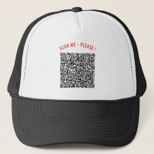 Individueller QR Code Scan Info Ihr Business Truck Truckerkappe