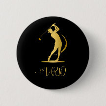 Individueller Round Button mit Golf-Design