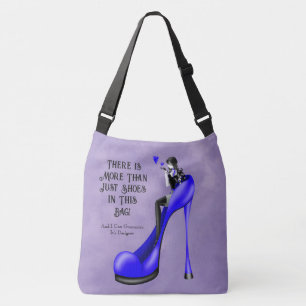 Individueller Slogan Modebewusste Dame in Stiletto Tragetaschen Mit Langen Trägern