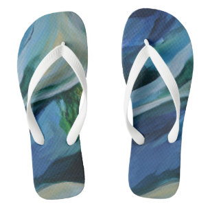 Individueller Sommer, breite Streifen Flip Flops