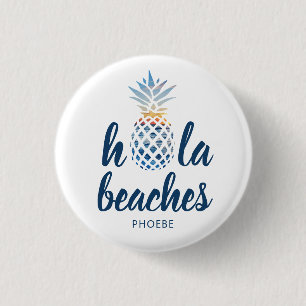 Individueller Sommerurlaub Ananas Button