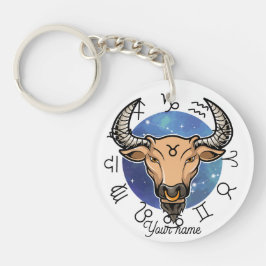Individueller Stier & Jungfrau-Zodiak-Schlüsselanh Schlüsselanhänger