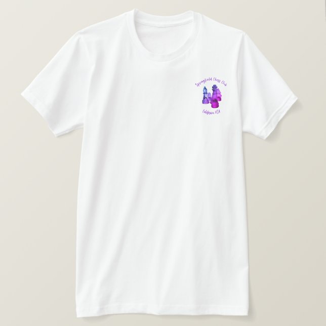 Individueller T - Shirt für einen Schachklub (Design vorne)