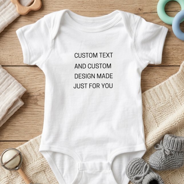 Individueller Text Baby Bodysuit Strampler (Von Creator hochgeladen)