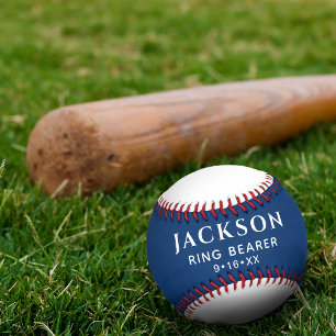 Individueller Text Hochzeitsgunst Ringträger Anden Baseball