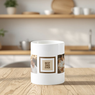 Individueller Vatertag-Becher mit Fotos – „Bester Kaffeetasse