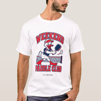 Individueller Wochenend-Paddle-Club-Enten-Teamname T-Shirt