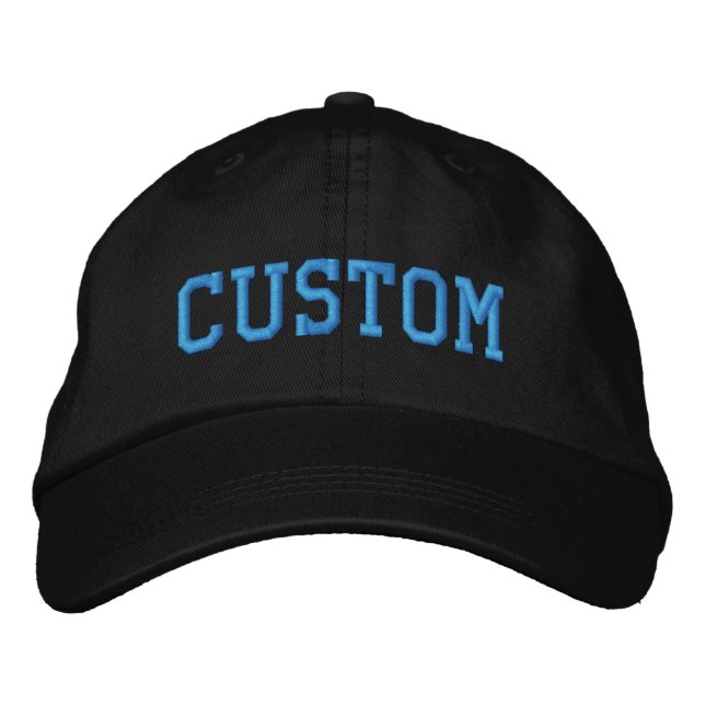 Individueller Worttext Ihr persönliches Geschenk f Bestickte Baseballkappe (Vorderseite)