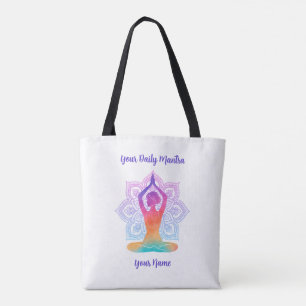 Individueller Yoga-Taschenträger mit Namen und Man