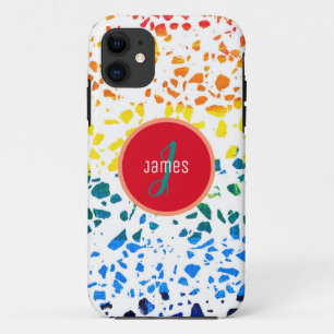 Individuelles abstraktes Terrazzo-Buntmuster Case-Mate iPhone Hülle