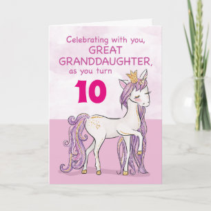 Individuelles Alter Ur-Enkelin Geburtstag Rosa Pfe Karte