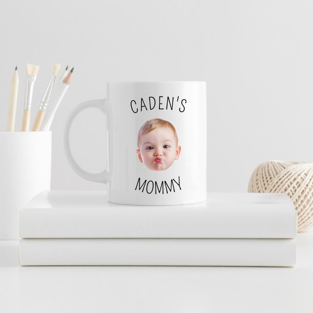 Individuelles Baby-Gesicht-Foto-Geschenk für Mama  Kaffeetasse (Von Creator hochgeladen)