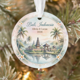 Individuelles Bali Indonesien Hochzeitsreise Anden Ornament
