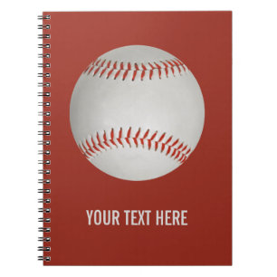 Individuelles Baseball-Notebook Notizblock