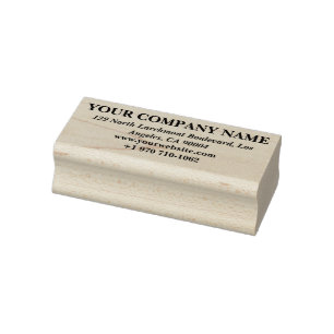 Individuelles Business Contact Design Personalis Gummistempel