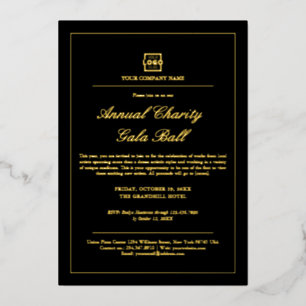 Individuelles Business Corporate Event Party Folieneinladung