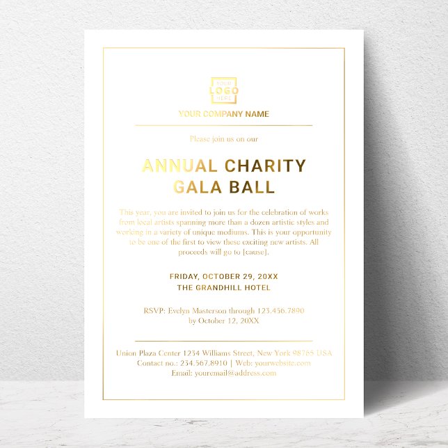 Individuelles Business Corporate Event Party Folieneinladung (Von Creator hochgeladen)