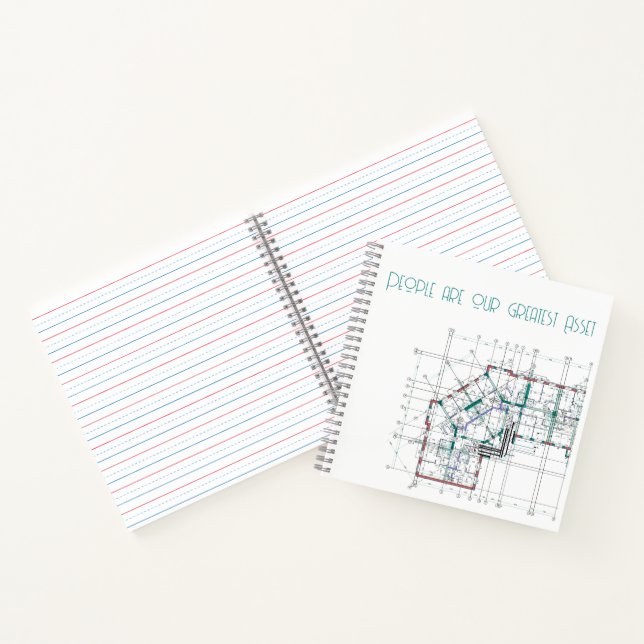 Individuelles Corporate Square Notebook Notizbuch (Innenseite)