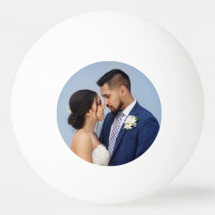 individuelles Couple Wedding Foto Tischtennisball