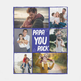 Individuelles Dad-Foto-Geschenk von Kindern zum Va Fleecedecke
