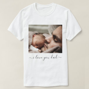 Individuelles Dad-T-Shirt mit Text - Ich liebe dic T-Shirt