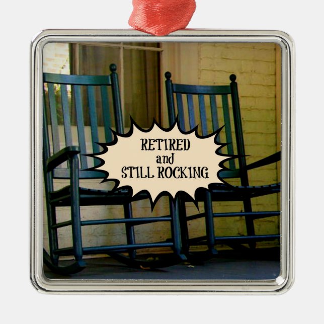 Individuelles Design für müde und immer noch rocke Ornament Aus Metall (Vorne)