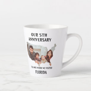 Individuelles Ehepaar Hochzeit Urlaub USA Form Fot Milchtasse